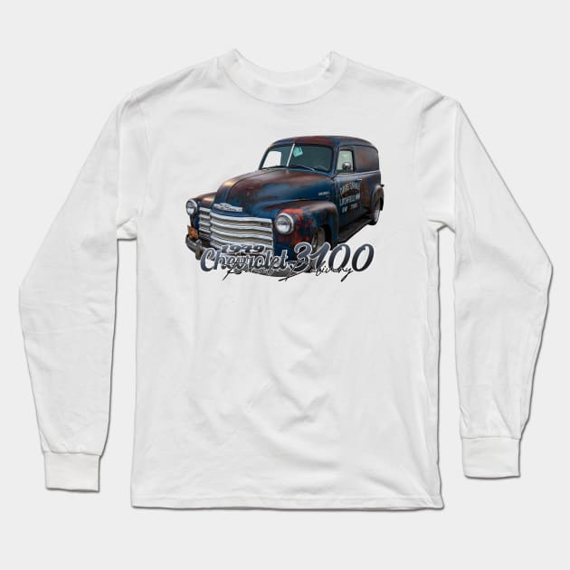 1949 Chevrolet 3100 Panel Delivery Long Sleeve T-Shirt by Gestalt Imagery